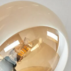 Plafonnier - Verre 12 cm, 15 cm Chehalis Ambre, 6 lumières