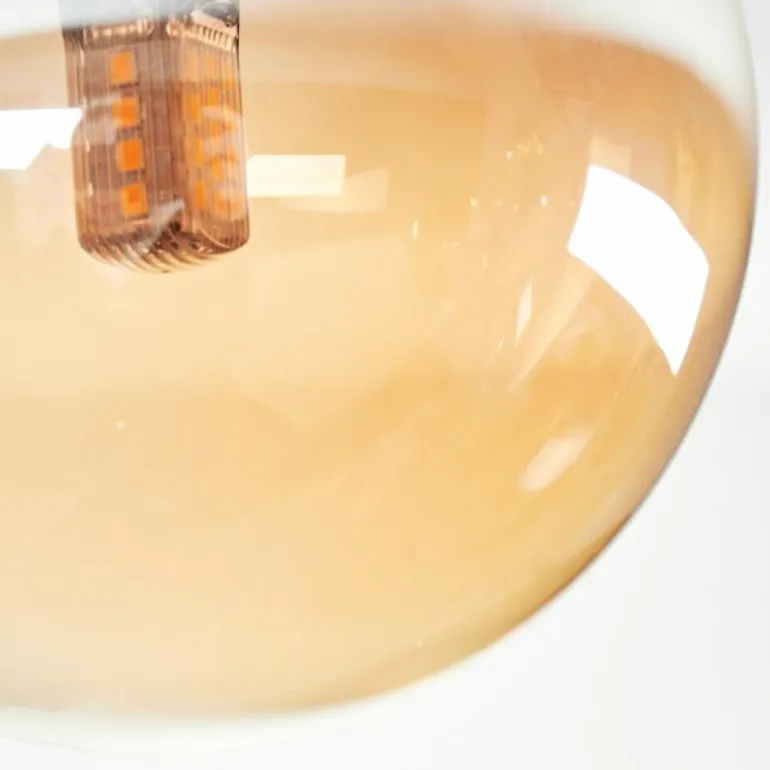 Plafonnier - Verre 10 cm, 12 cm, 15 cm Chehalis Ambre, Clair, Fumé, 10 lumières
