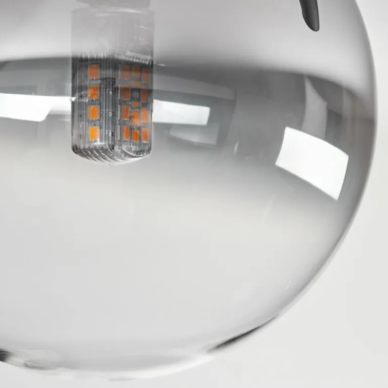 Plafonnier - Verre 10 cm, 12 cm, 15 cm Chehalis Ambre, Clair, Fumé, 10 lumières
