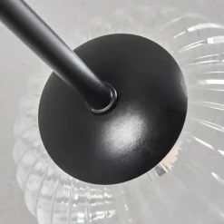 Plafonnier - Verre 12 cm, 15 cm Chehalis Clair, 6 lumières