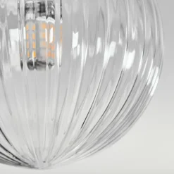 Plafonnier - Verre 10 cm, 12 cm, 15 cm Chehalis Clair, 10 lumières