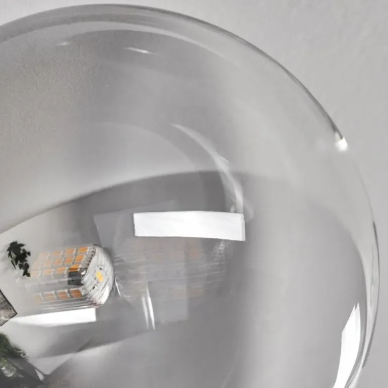 Plafonnier - Verre 12 cm, 15 cm Chehalis Clair, Fumé, 6 lumières