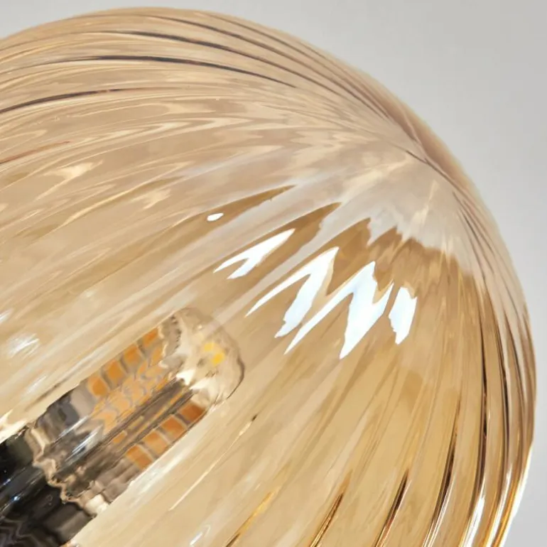 Plafonnier - Verre 10 cm, 12 cm, 15 cm Chehalis Ambre, Clair, Fumé, 6 lumières
