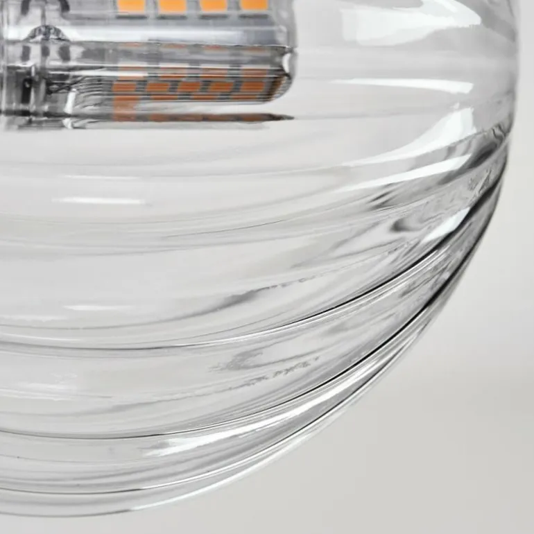 Plafonnier - Verre 10 cm, 12 cm Chehalis Clair, 4 lumières