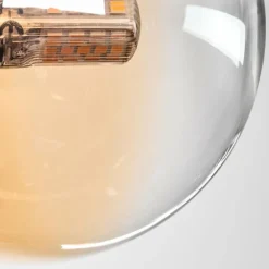 Plafonnier - Verre 10 cm, 12 cm Chehalis Ambre, Clair, Fumé, 4 lumières