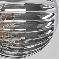 Plafonnier - Verre 10 cm, 12 cm, 15cm Chehalis Ambre, Clair, Fumé, 8 lumières