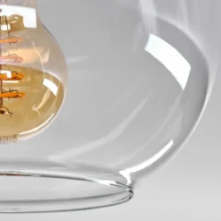 Plafonnier - Verre 20 cm Apedo Clair, 1 lumière