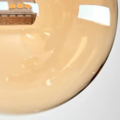 Plafonnier - Verre 12 cm Chehalis Ambre, 8 lumières