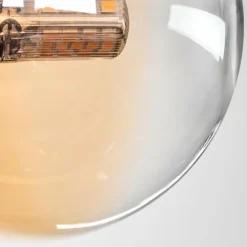 Plafonnier - Verre 10 cm Chehalis Ambre, Clair, 8 lumières