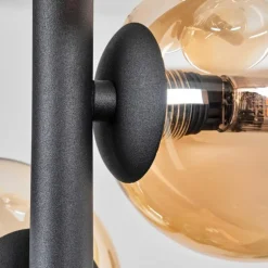 Plafonnier - Verre 10 cm Chehalis Ambre, Clair, 8 lumières