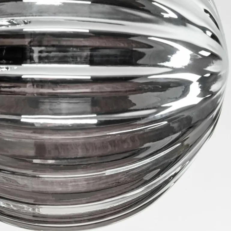 Plafonnier - Verre 10 cm Chehalis Fumé, 8 lumières