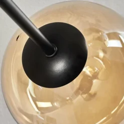 Plafonnier - Verre 15 cm Chehalis Ambre, 6 lumières