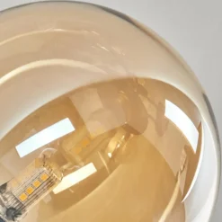 Plafonnier - Verre 15 cm Chehalis Ambre, 6 lumières