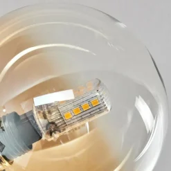 Plafonnier - Verre 10 cm Chehalis Ambre, Clair, 6 lumières