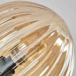 Plafonnier - Verre 10 cm Chehalis Ambre, 6 lumières