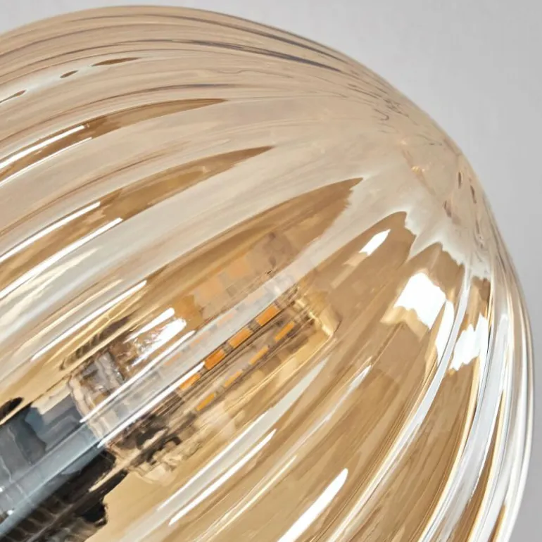 Plafonnier - Verre 10 cm Chehalis Ambre, 6 lumières