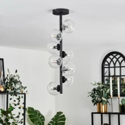 Plafonnier - Verre 10 cm Chehalis Clair, 8 lumières