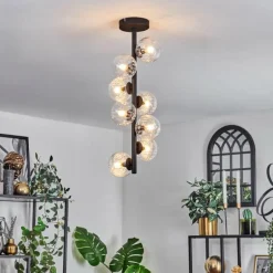 Plafonnier - Verre 10 cm Chehalis Clair, 8 lumières