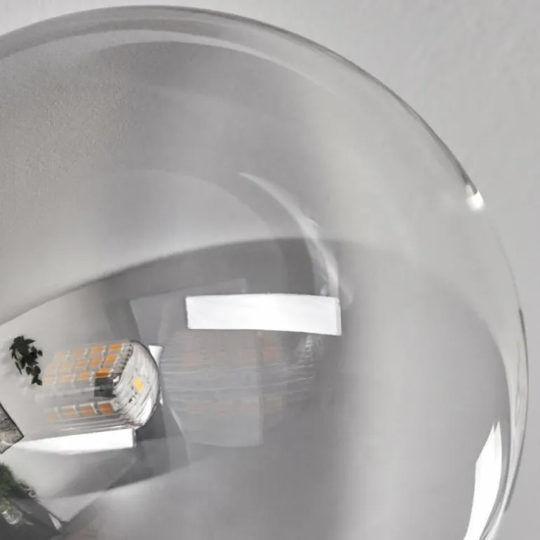 Plafonnier - Verre 15 cm Chehalis Clair, Fumé, 6 lumières