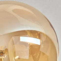 Plafonnier - Verre 15 cm Chehalis Ambre, 6 lumières