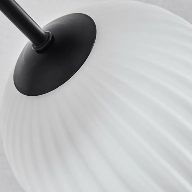 Plafonnier - Verre 15 cm Chehalis Blanc, 6 lumières