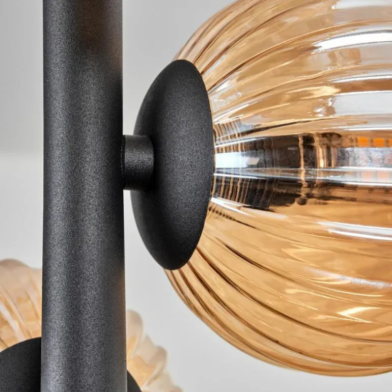 Plafonnier - Verre 10 cm Chehalis Ambre, 8 lumières