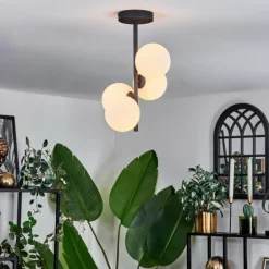 Plafonnier - Verre 12 cm Chehalis Blanc, 4 lumières
