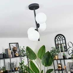 Plafonnier - Verre 12 cm Chehalis Blanc, 4 lumières
