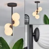 Plafonnier - Verre 10 cm Chehalis Blanc, 4 lumières