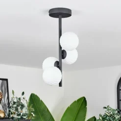 Plafonnier - Verre 10 cm Chehalis Blanc, 4 lumières