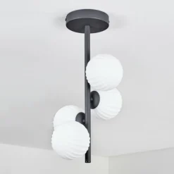 Plafonnier - Verre 10 cm Chehalis Blanc, 4 lumières