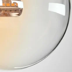 Plafonnier - Verre 10 cm Chehalis Ambre, Clair, 4 lumières