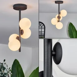 Plafonnier - Verre 10 cm Chehalis Blanc, 4 lumières