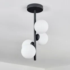 Plafonnier - Verre 10 cm Chehalis Blanc, 4 lumières