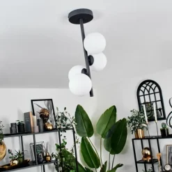Plafonnier - Verre 10 cm Chehalis Blanc, 4 lumières