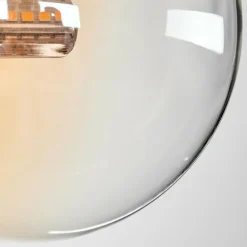Plafonnier - Verre 12 cm Chehalis Ambre, Clair, Fumé, 4 lumières