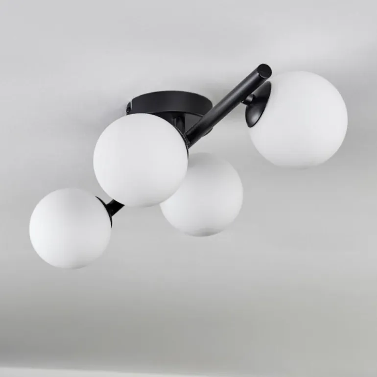 Plafonnier - Verre 10 cm Chehalis Blanc, 4 lumières