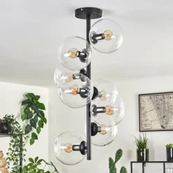 Plafonnier - Verre 15 cm Gastor Clair, 8 lumières