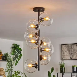Plafonnier - Verre 15 cm Gastor Clair, 8 lumières