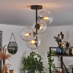 Plafonnier - Verre 15 cm Gastor Clair, 4 lumières