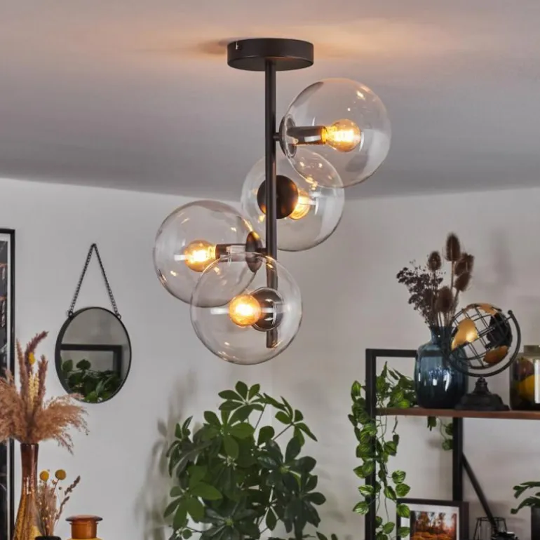 Plafonnier - Verre 15 cm Gastor Clair, 4 lumières