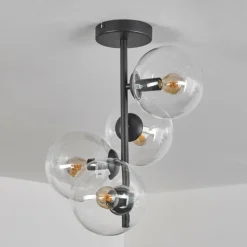 Plafonnier - Verre 15 cm Gastor Clair, 4 lumières