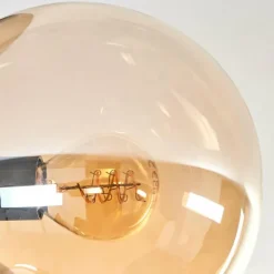 Plafonnier - Verre 15 cm Gastor Ambre, Fumé, 4 lumières