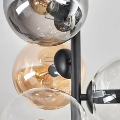 Plafonnier - Verre 15 cm Gastor Ambre, Clair, Fumé, 6 lumières