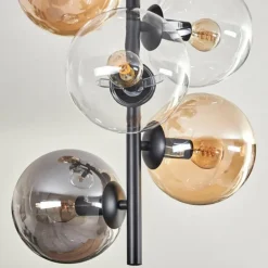 Plafonnier - Verre 15 cm Gastor Ambre, Clair, Fumé, 6 lumières