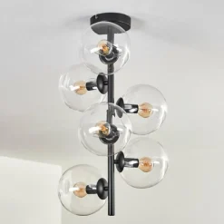Plafonnier - Verre 15 cm Gastor Clair, 6 lumières
