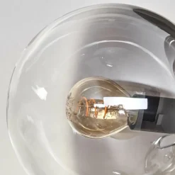Plafonnier - Verre 15 cm Gastor Clair, Fumé, 6 lumières