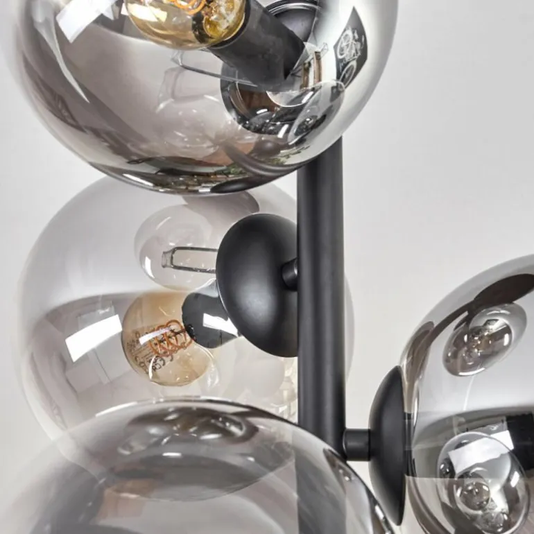 Plafonnier - Verre 15 cm Gastor Clair, Fumé, 6 lumières