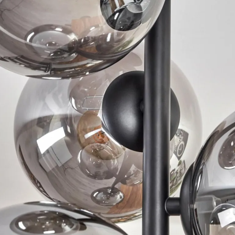 Plafonnier - Verre 15 cm Gastor Fumé, 6 lumières