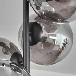 Plafonnier - Verre 15 cm Gastor Fumé, 4 lumières